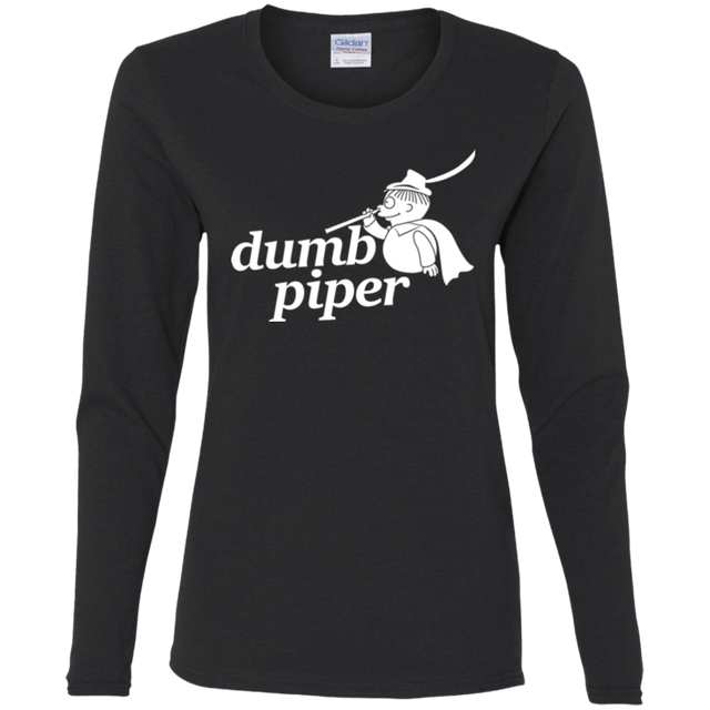 T-Shirts Black / S Dumb Piper Women's Long Sleeve T-Shirt