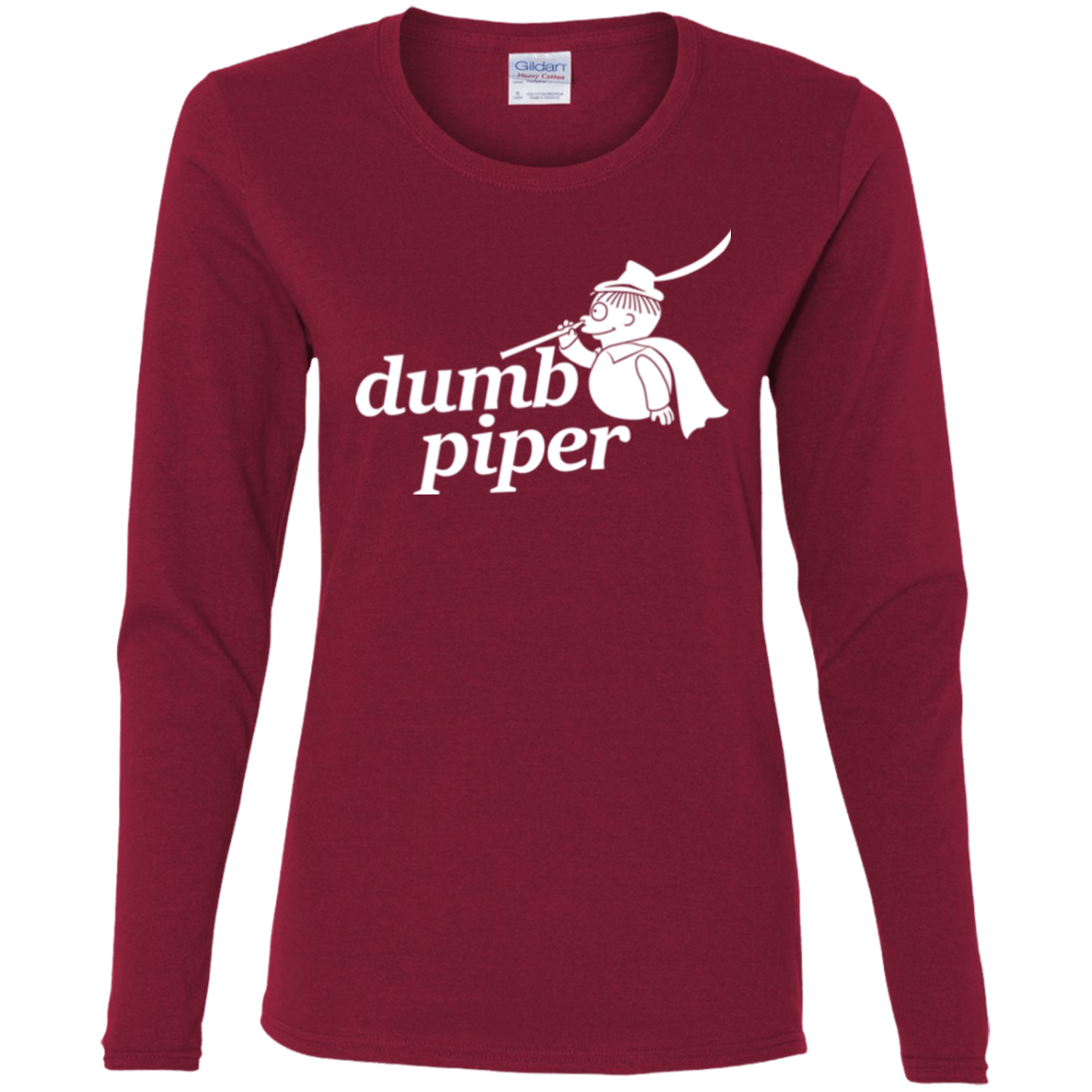 T-Shirts Cardinal / S Dumb Piper Women's Long Sleeve T-Shirt