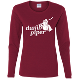 T-Shirts Cardinal / S Dumb Piper Women's Long Sleeve T-Shirt