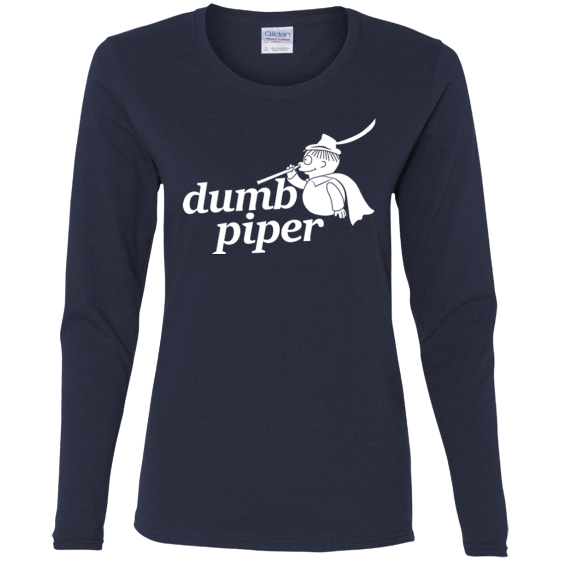 T-Shirts Navy / S Dumb Piper Women's Long Sleeve T-Shirt