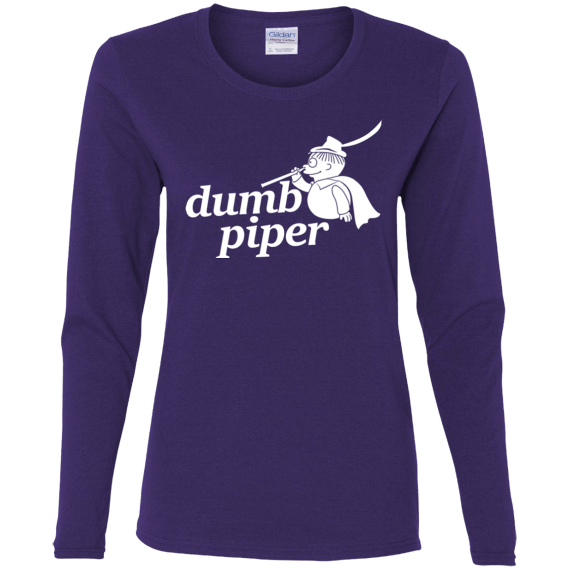 T-Shirts Purple / S Dumb Piper Women's Long Sleeve T-Shirt