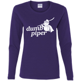 T-Shirts Purple / S Dumb Piper Women's Long Sleeve T-Shirt