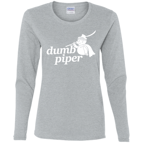 T-Shirts Sport Grey / S Dumb Piper Women's Long Sleeve T-Shirt