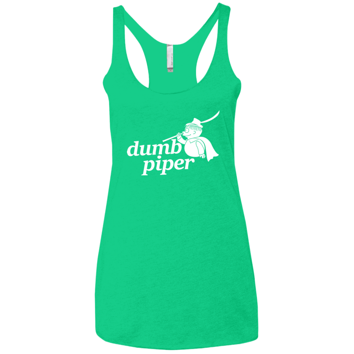 T-Shirts Envy / X-Small Dumb Piper Women's Triblend Racerback Tank
