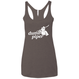 T-Shirts Macchiato / X-Small Dumb Piper Women's Triblend Racerback Tank