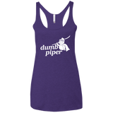 T-Shirts Purple Rush / X-Small Dumb Piper Women's Triblend Racerback Tank