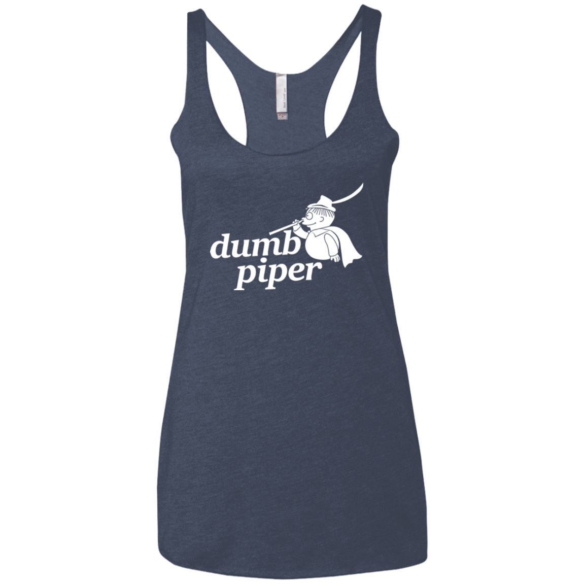 T-Shirts Vintage Navy / X-Small Dumb Piper Women's Triblend Racerback Tank