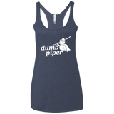 T-Shirts Vintage Navy / X-Small Dumb Piper Women's Triblend Racerback Tank