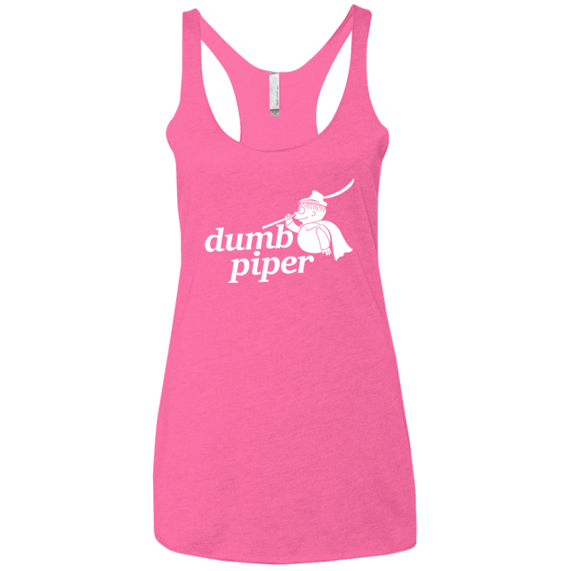 T-Shirts Vintage Pink / X-Small Dumb Piper Women's Triblend Racerback Tank