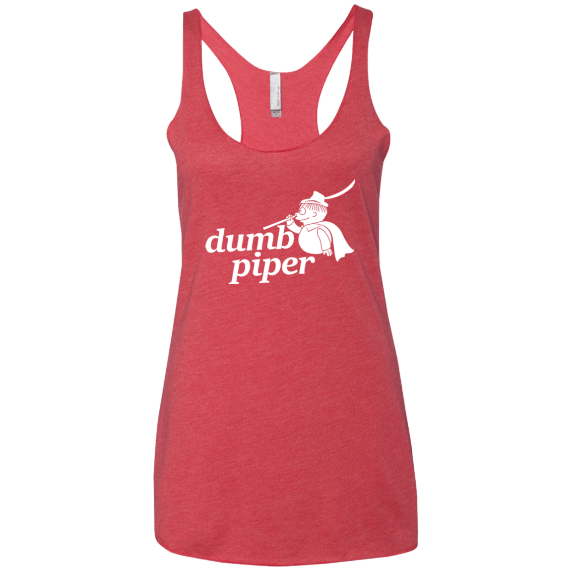 T-Shirts Vintage Red / X-Small Dumb Piper Women's Triblend Racerback Tank