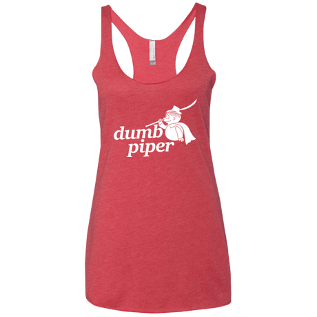 T-Shirts Vintage Red / X-Small Dumb Piper Women's Triblend Racerback Tank