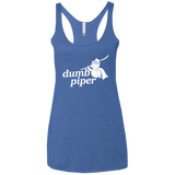 T-Shirts Vintage Royal / X-Small Dumb Piper Women's Triblend Racerback Tank