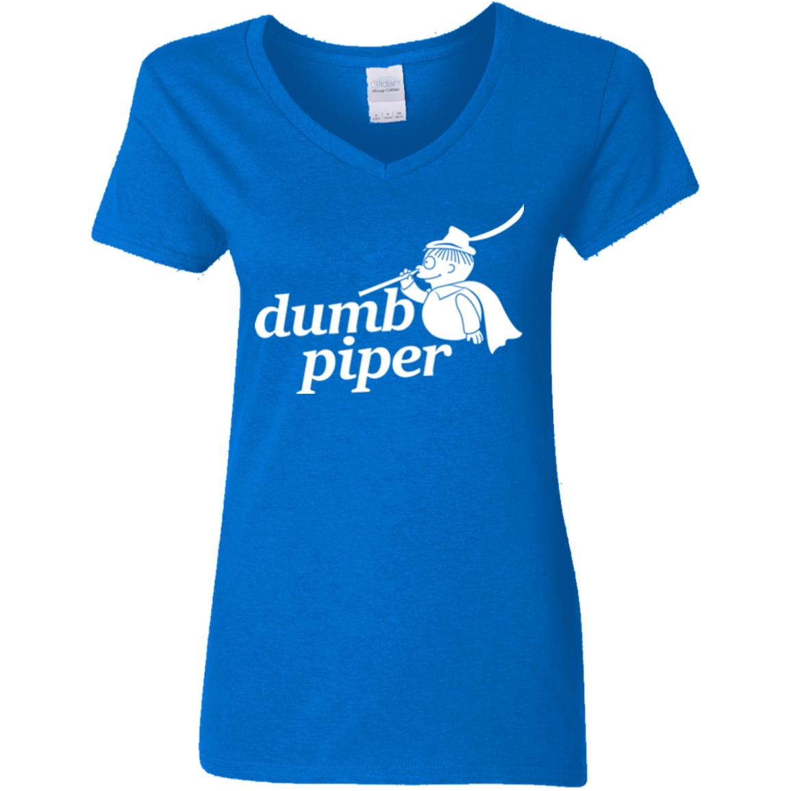 T-Shirts Royal / S Dumb Piper Women's V-Neck T-Shirt