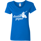 T-Shirts Royal / S Dumb Piper Women's V-Neck T-Shirt