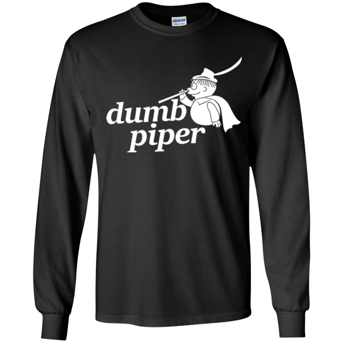 T-Shirts Black / YS Dumb Piper Youth Long Sleeve T-Shirt