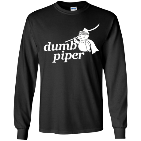 T-Shirts Black / YS Dumb Piper Youth Long Sleeve T-Shirt