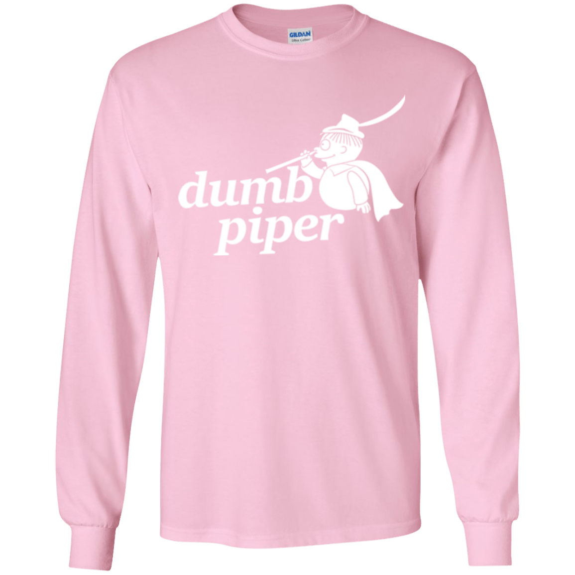 T-Shirts Light Pink / YS Dumb Piper Youth Long Sleeve T-Shirt