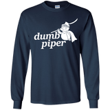 T-Shirts Navy / YS Dumb Piper Youth Long Sleeve T-Shirt