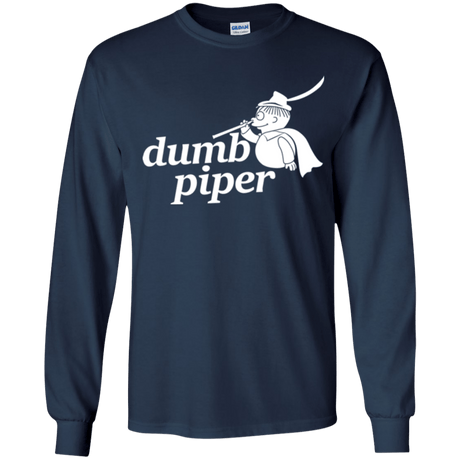 T-Shirts Navy / YS Dumb Piper Youth Long Sleeve T-Shirt