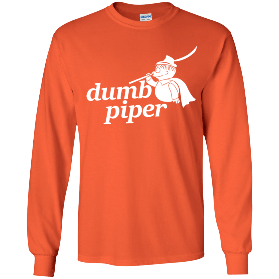 T-Shirts Orange / YS Dumb Piper Youth Long Sleeve T-Shirt