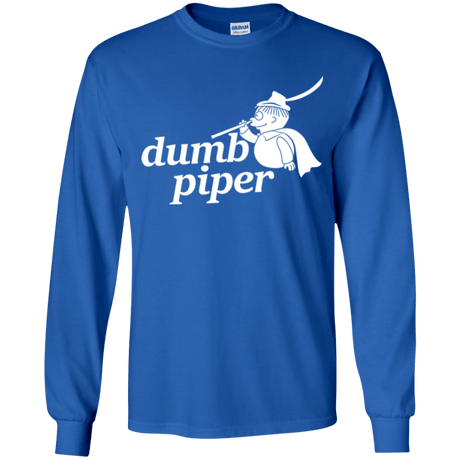 T-Shirts Royal / YS Dumb Piper Youth Long Sleeve T-Shirt