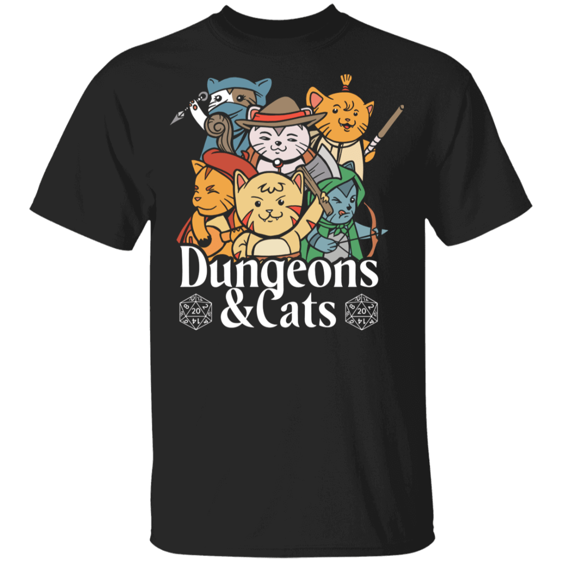 T-Shirts Black / YXS Dungeon Cats Youth T-Shirt