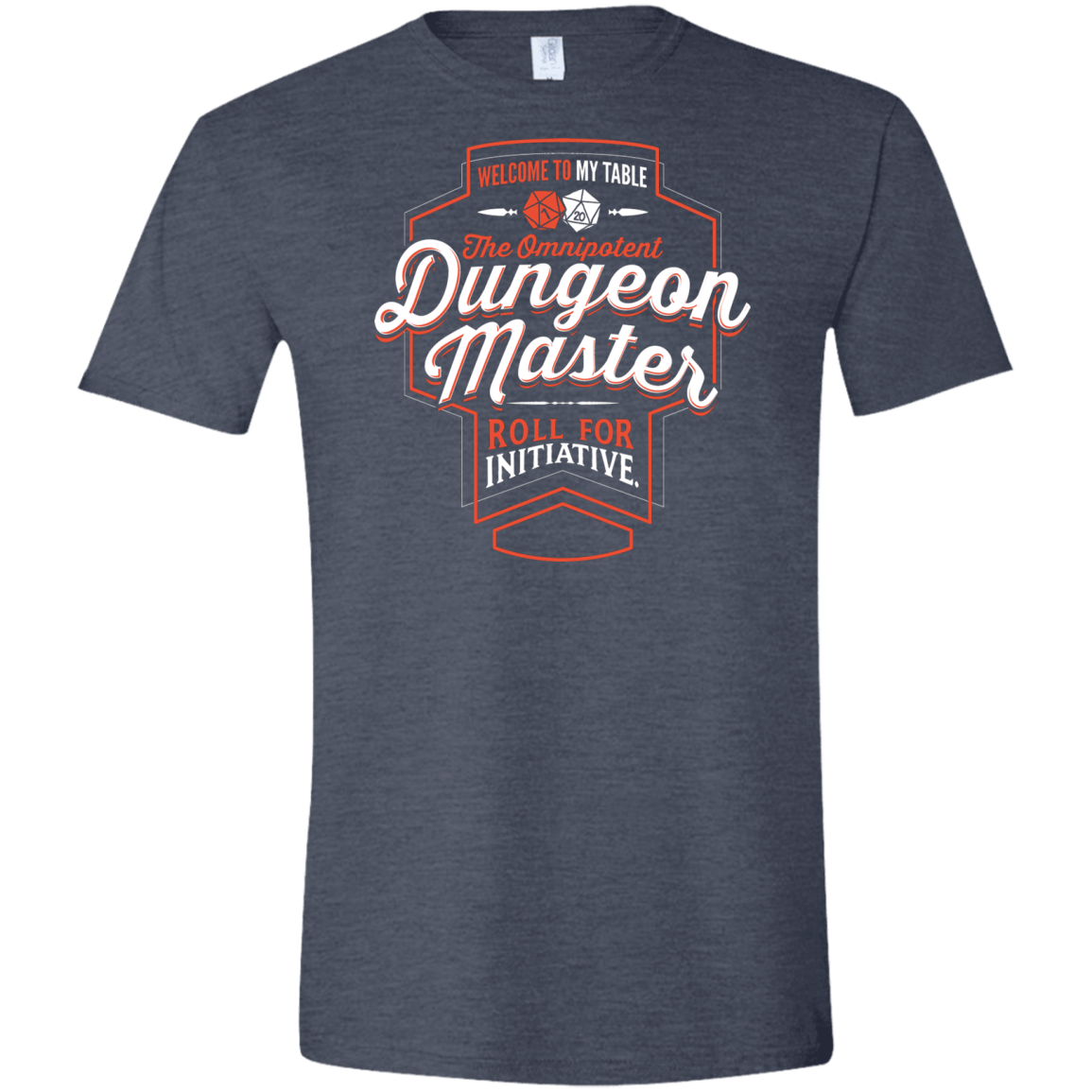 T-Shirts Heather Navy / S Dungeon Master Men's Semi-Fitted Softstyle