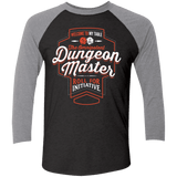 T-Shirts Vintage Black/Premium Heather / X-Small Dungeon Master Men's Triblend 3/4 Sleeve