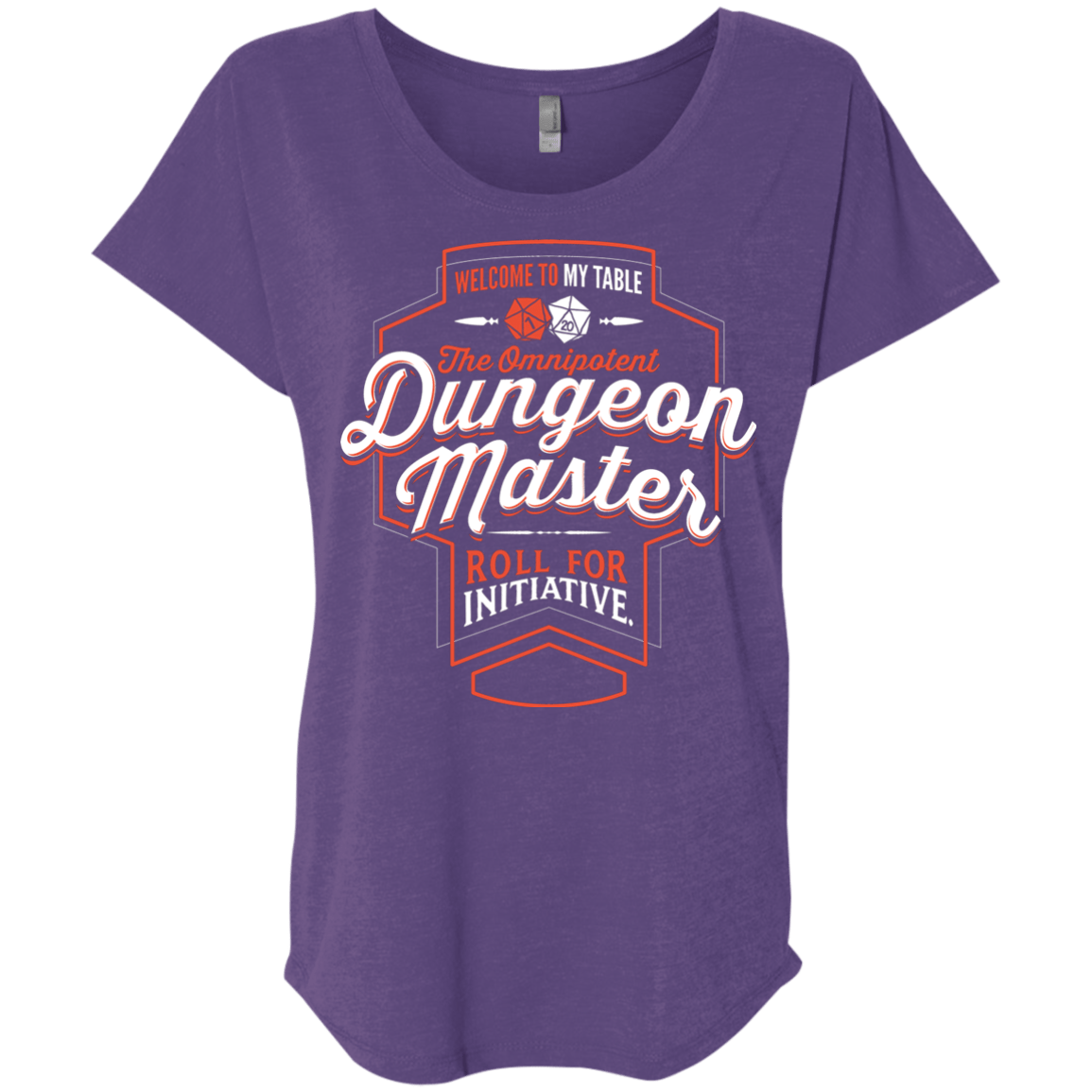 T-Shirts Purple Rush / X-Small Dungeon Master Triblend Dolman Sleeve