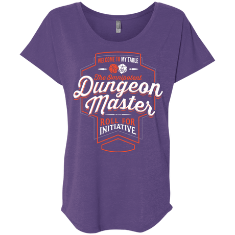 T-Shirts Purple Rush / X-Small Dungeon Master Triblend Dolman Sleeve