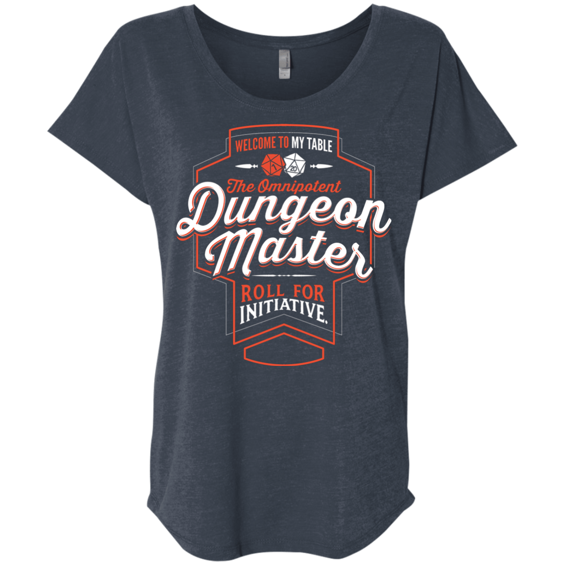 T-Shirts Vintage Navy / X-Small Dungeon Master Triblend Dolman Sleeve