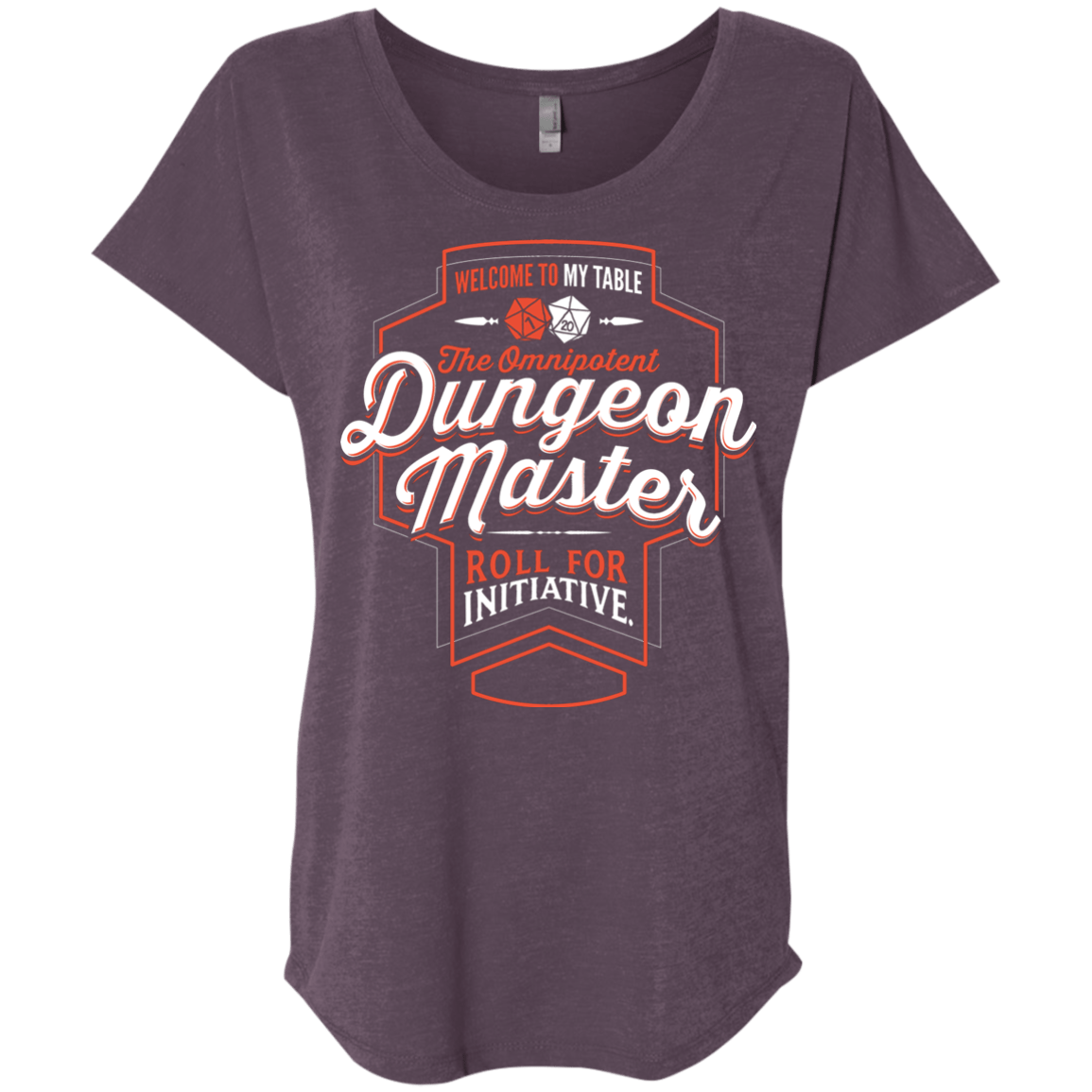 T-Shirts Vintage Purple / X-Small Dungeon Master Triblend Dolman Sleeve