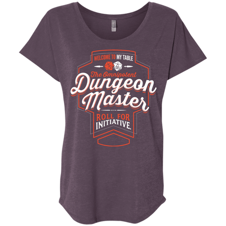 T-Shirts Vintage Purple / X-Small Dungeon Master Triblend Dolman Sleeve