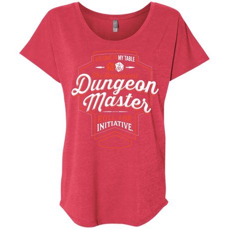 T-Shirts Vintage Red / X-Small Dungeon Master Triblend Dolman Sleeve