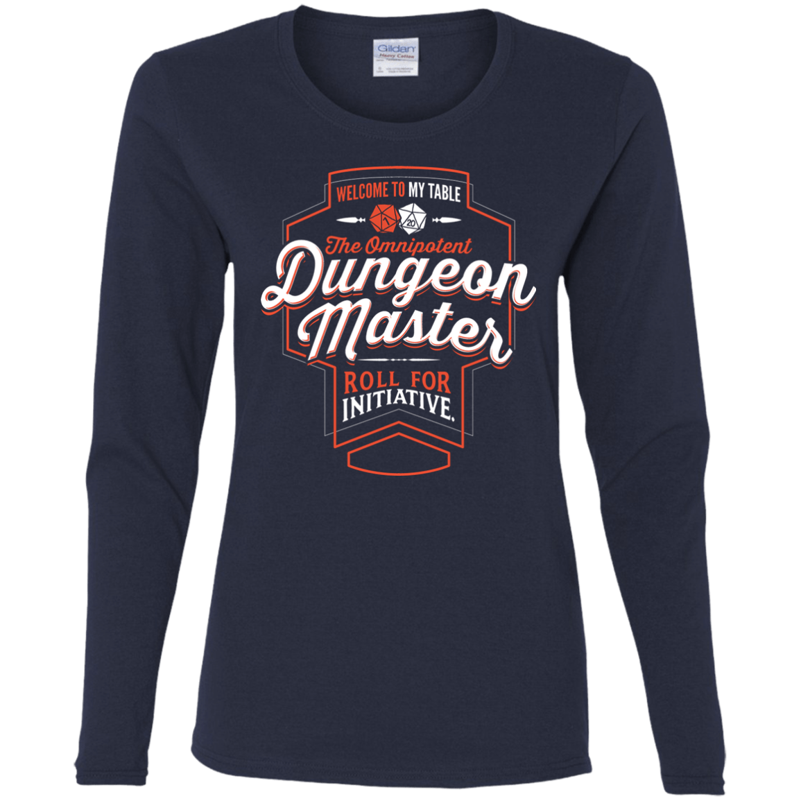 T-Shirts Navy / S Dungeon Master Women's Long Sleeve T-Shirt