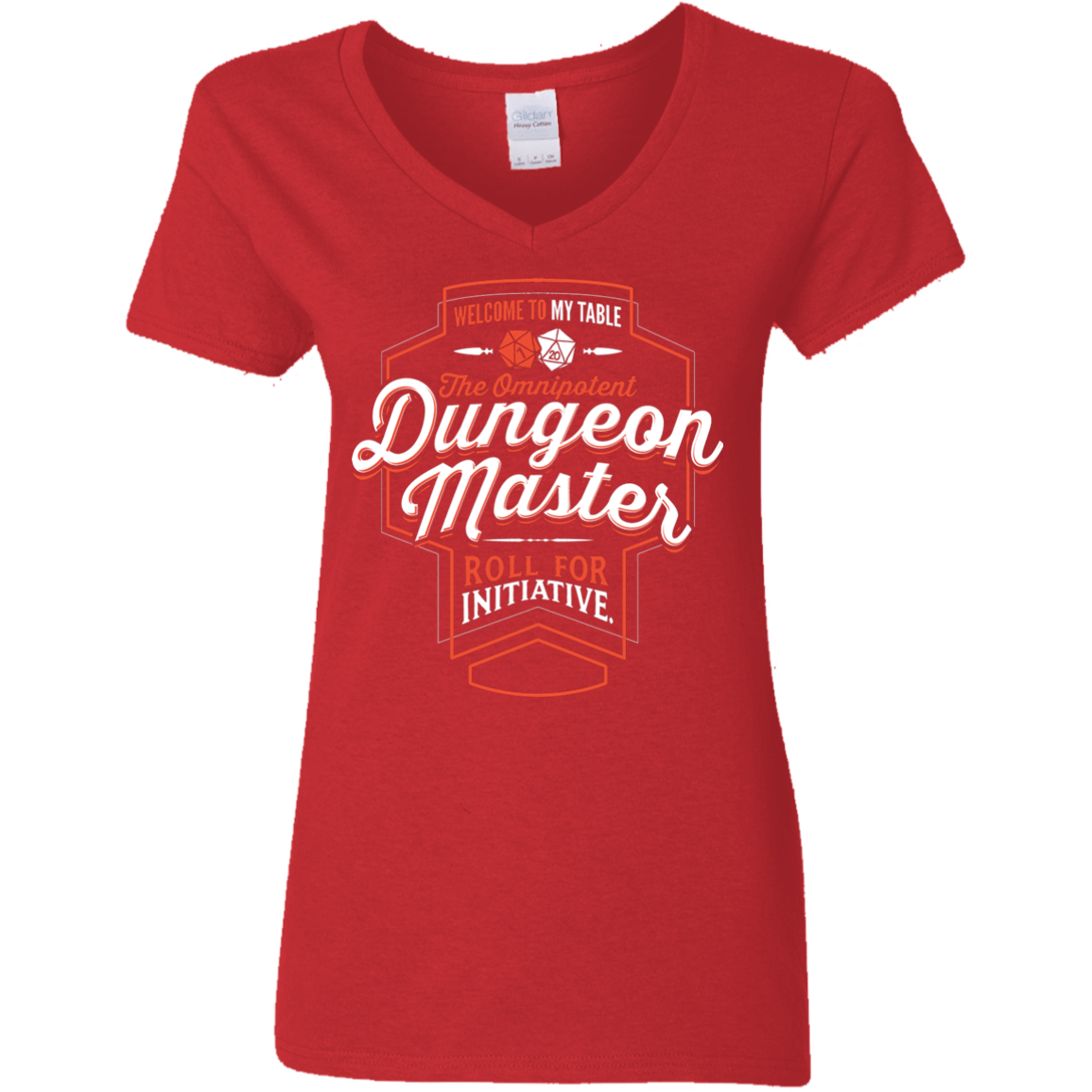 T-Shirts Red / S Dungeon Master Women's V-Neck T-Shirt