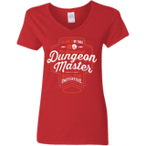 T-Shirts Red / S Dungeon Master Women's V-Neck T-Shirt