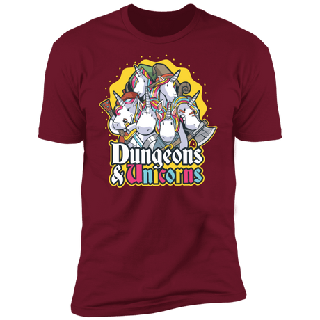 T-Shirts Cardinal / S Dungeons And Unicorns Men's Premium T-Shirt