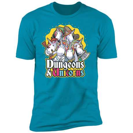 T-Shirts Turquoise / S Dungeons And Unicorns Men's Premium T-Shirt