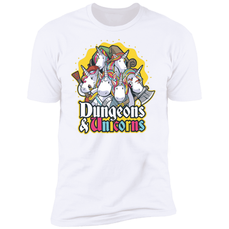 T-Shirts White / S Dungeons And Unicorns Men's Premium T-Shirt