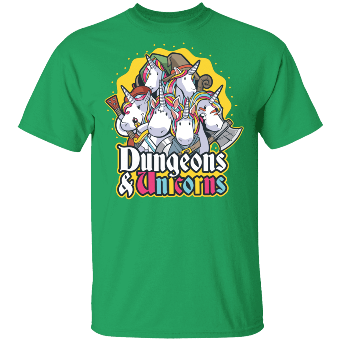 T-Shirts Irish Green / S Dungeons And Unicorns T-Shirt