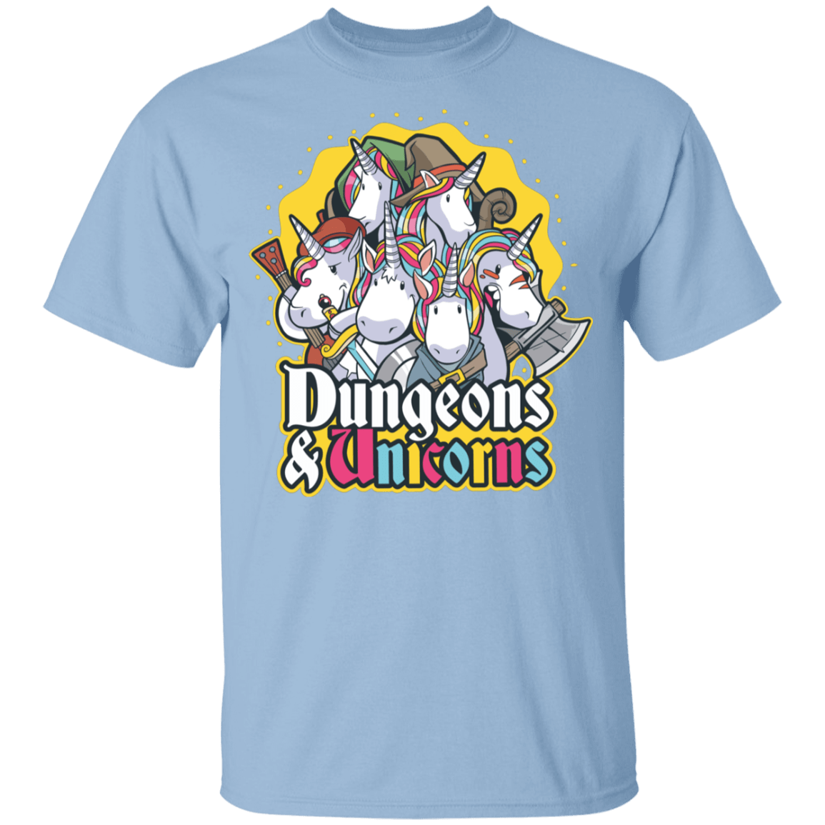 T-Shirts Light Blue / YXS Dungeons And Unicorns Youth T-Shirt