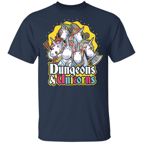 T-Shirts Navy / YXS Dungeons And Unicorns Youth T-Shirt