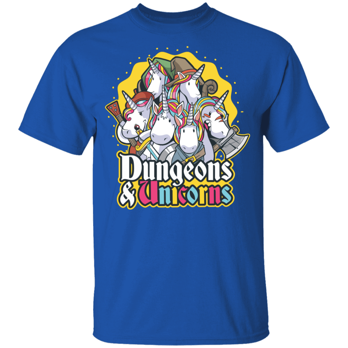 T-Shirts Royal / YXS Dungeons And Unicorns Youth T-Shirt