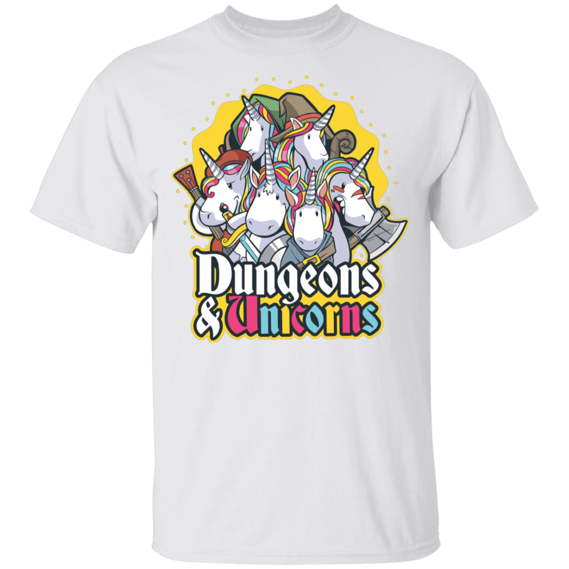 T-Shirts White / YXS Dungeons And Unicorns Youth T-Shirt
