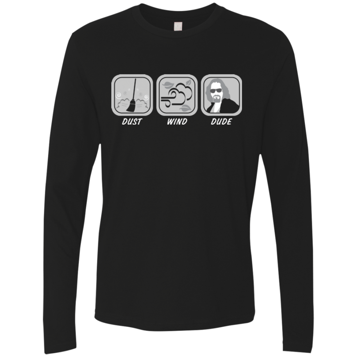 T-Shirts Black / Small Dust Wind Dude Men's Premium Long Sleeve