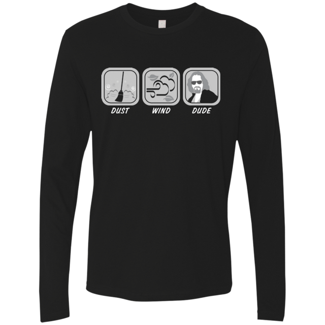 T-Shirts Black / Small Dust Wind Dude Men's Premium Long Sleeve