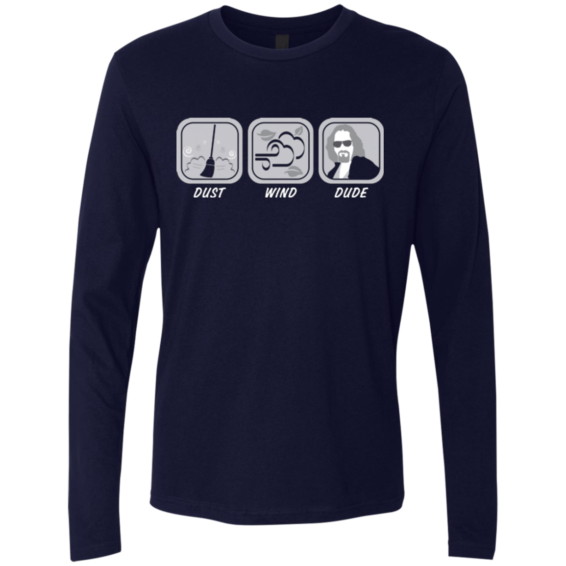 T-Shirts Midnight Navy / Small Dust Wind Dude Men's Premium Long Sleeve