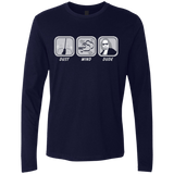 T-Shirts Midnight Navy / Small Dust Wind Dude Men's Premium Long Sleeve