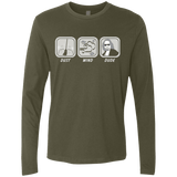 T-Shirts Military Green / Small Dust Wind Dude Men's Premium Long Sleeve